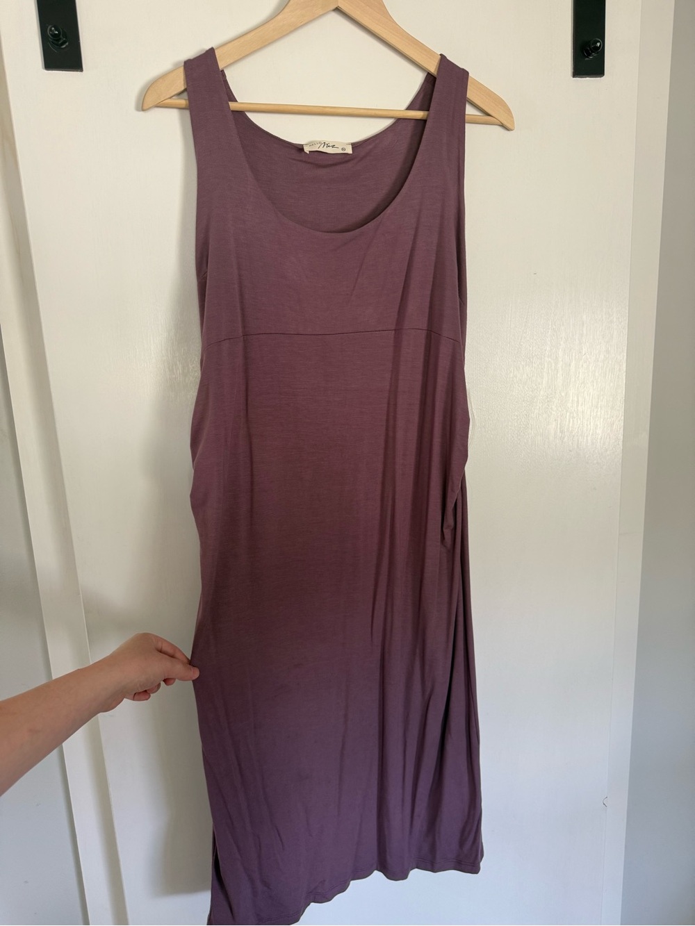 Hello MIZ Mauve Tank Midi Dress